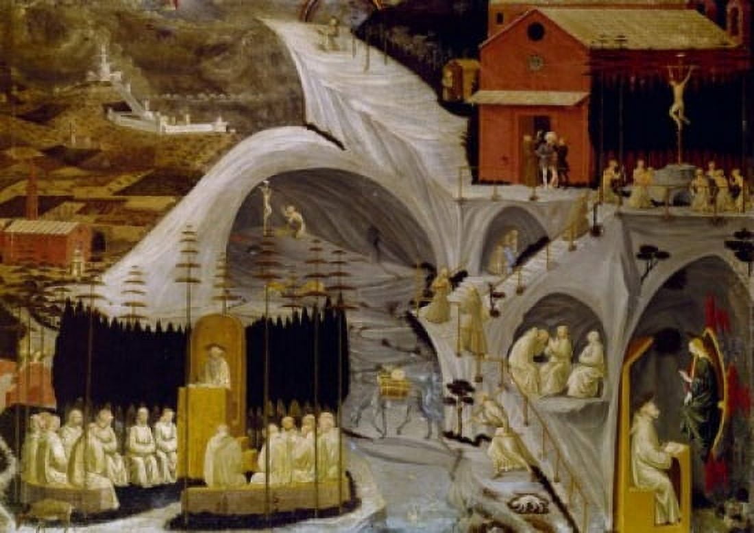 Tebaide by Paolo Uccello 1397-1475 UK England London A & F Pears LTD Canvas Art - Paolo Uccello (18 x 24)