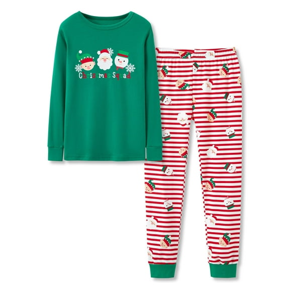 Beezizac Christmas Pajamas Girls Toddler & Big Kid Matching PJS Set Size 14