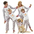 thumbnail image 1 of Tebbis Family Christmas PJS Matching Sets Cotton Pajamas Snowman for Women Men Pet Doll, Boys & Girls Size 8, 1 of 7