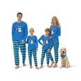 thumbnail image 1 of Tebbis Family Matching Christmas Pajamas for Kids Holiday Penguin Argyle Cotton PJ Sets Size 3T, 1 of 7