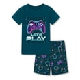 thumbnail image 1 of Beezizac Pajamas For Boys Fun Game Controller Short Sleeves 2-Piece PJs Set Kid Comfy Sleepwear Size 6, 1 of 7
