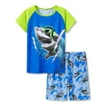 thumbnail image 1 of Beezizac Pajamas For Boys Trendy Shark with Headset Short Sleeves 2-Piece PJs Set Kid Comfy Sleepwear Size 18, 1 of 7