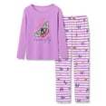 thumbnail image 1 of Beezizac Pajamas for Big/Teen Girls – Violet Butterfly PJS Soft Long Sleeves & Pants Set Jammies Set Size 16, 1 of 7