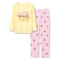 thumbnail image 1 of Beezizac Pajamas for Big/Teen Girls – Yellow Cupcake PJS Soft Long Sleeves & Pants Set Jammies Set Size 10, 1 of 7