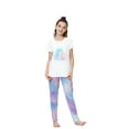 thumbnail image 1 of Beezizac Pajamas for Girls Tie dye Cotton Sleepover Tee & Pants PJ Set Big Kids Size 10, 1 of 7