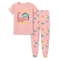 thumbnail image 1 of Beezizac Snug-Fitting Unisex Pajamas for Boys & Girls – Soft Modal Fiber Toddler/Little Jammies Pink Dino PJs Size 2T, 1 of 7