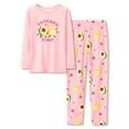 thumbnail image 1 of Tebbis Tween Girls Jammies Pink Avocado Pajamas 2-Piece Long Sleeve PJ Set Clothes Size 6, 1 of 7