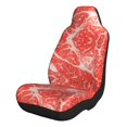 Tebeau Beef Steaks Print Car Seat Cushions, Seat Covers for Cars Trucks