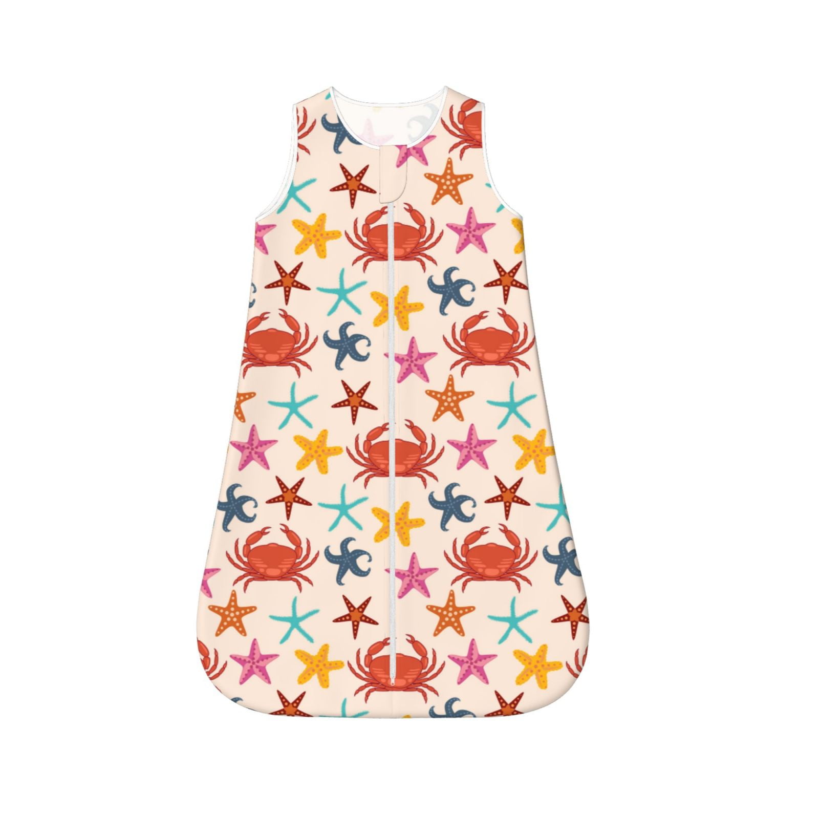 Tebeau Crabs And Seastars Print Baby Sleep Sack Baby Wearable Blanket