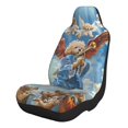 Tebeau Dog Angel Ascension Print Car Seat Cushions, Seat Covers for