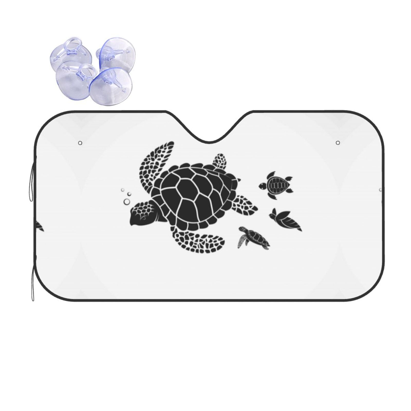 Tebeau Family Of Sea Turtles Print Foldable Car Windshield Sun Shades ...