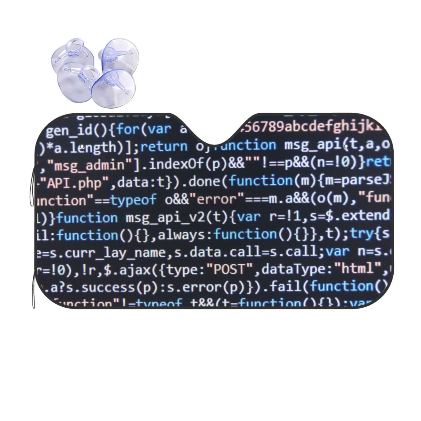 Tebeau Function Source Code Print Foldable Car Windshield Sun Shades ...