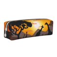 Tebeau Giraffes Of The African Savannah Print Pencil Pen Case Portable