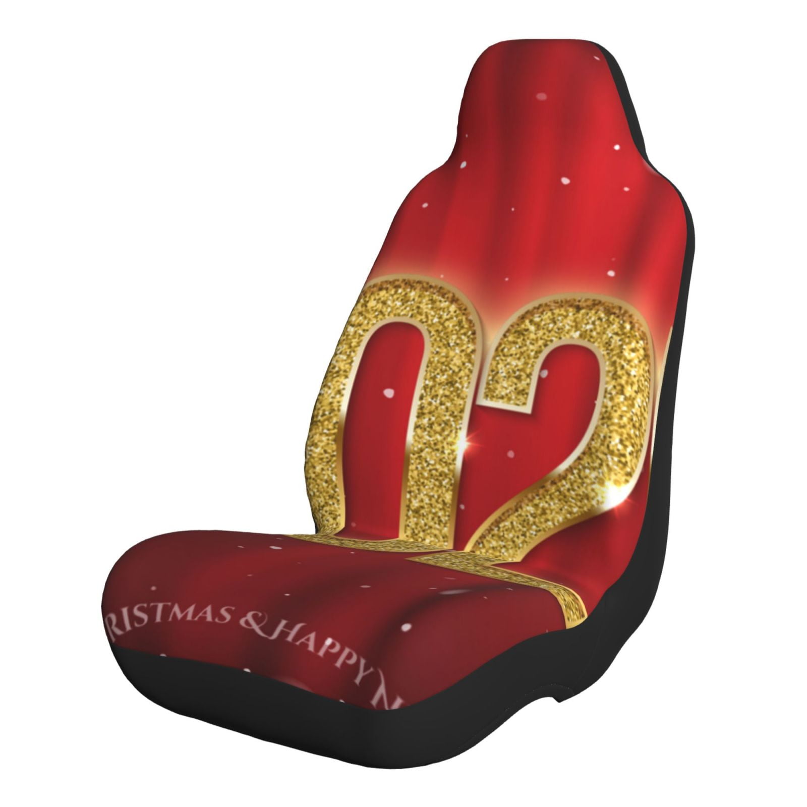 Tebeau Happy New Year 2025 F Print Car Seat Cushions, Seat Covers for