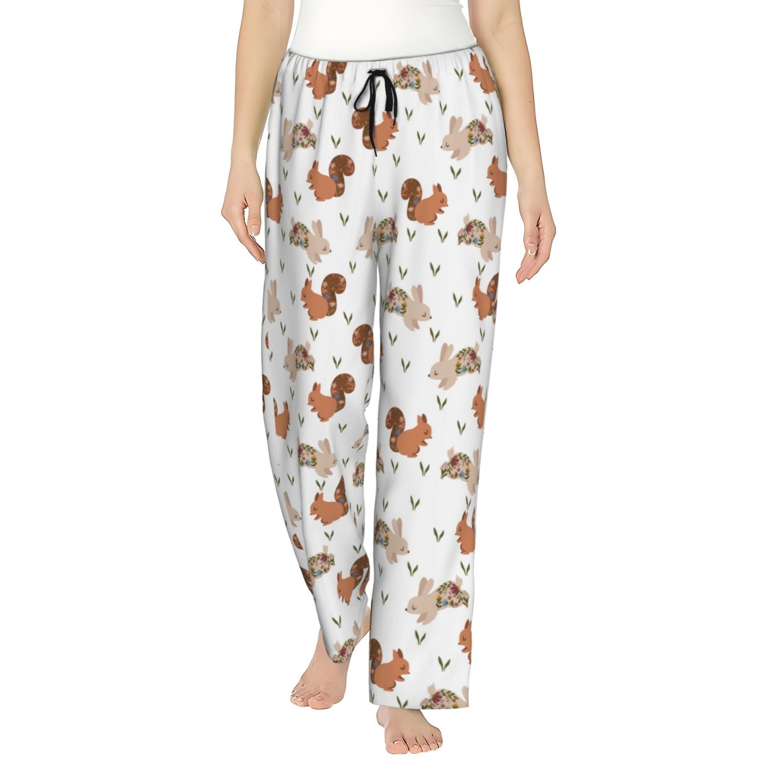 Squirrel Rabbit Print Pattern Women Leggings main image 0