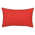 Tebeau Red Glitter Print Pillow Cases, Plush Shaggy Ultra Soft Pillow