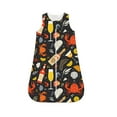 Tebeau Seafood And Drinks Print Baby Sleep Sack Baby Wearable Blanket