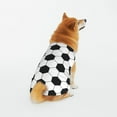 Tebeau Soccer Ball Print Dog Shirts for Pet Clothes Soft Breathable
