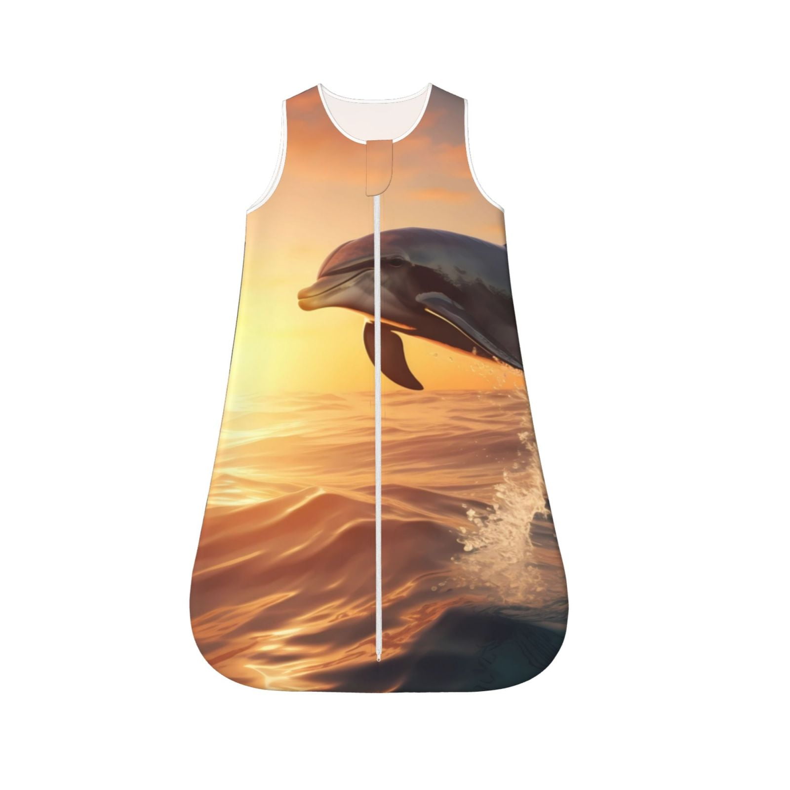 Tebeau Sunset Dancing Dolphin A Print Baby Sleep Sack Baby Wearable
