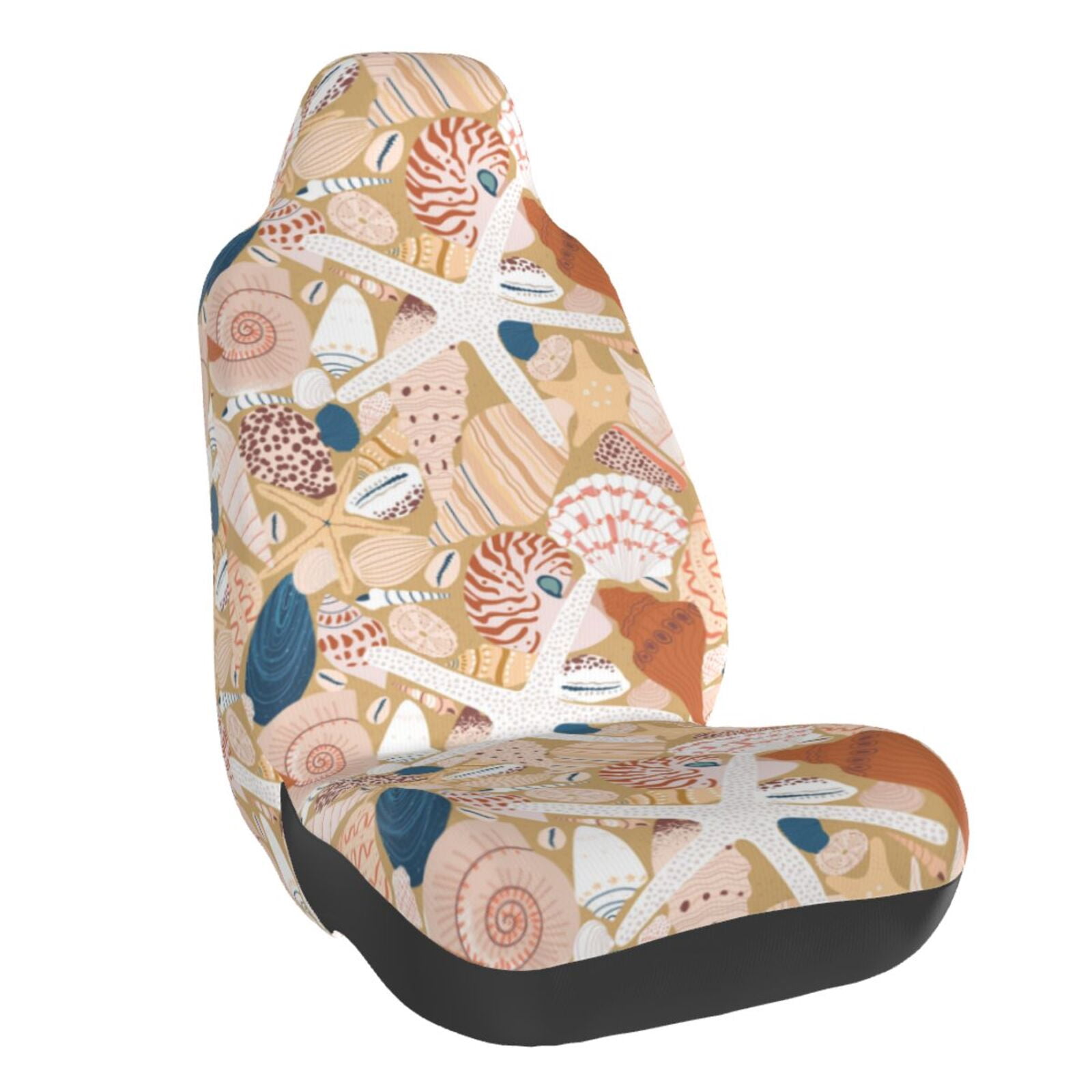 Tebeau Tropical Beach Sea Shell Pattern Automotive Seat Covers ...