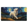 Tebeau Vintage Starry Sky Labrador Print Large Mouse Pad for Desktop