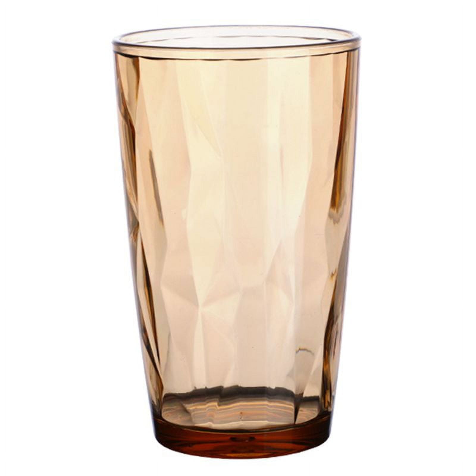 Teblacker 500ml Unbreakable Drinking Glasses Acrylic Tumbler Cups