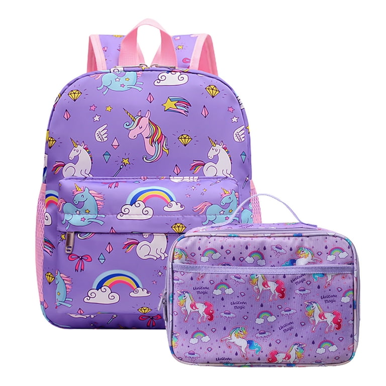 Girls School Backpack Preschool Kindergarten Unicorn Toddler
