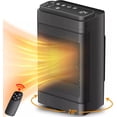 thumbnail image 1 of Teblint Space Heater for Indoor Use, 1500W  Portable Electric Heaters for Home with Thermostat Remote, PTC Ceramic 12H Timer ECO Mode Safety Energy Efficient Heater for Office Bedroom, 1 of 15