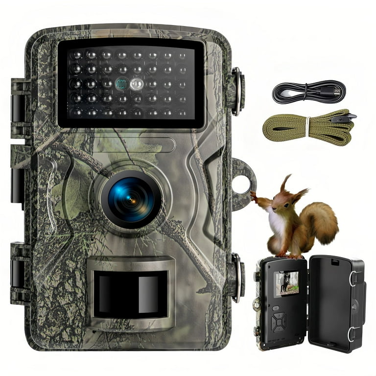 Teblint Trail Camera, 16MP Game Camera with Night Vision