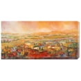 thumbnail image 1 of Tebo Marzari 'Villaggio delle colline' Stretched Canvas, 1 of 1