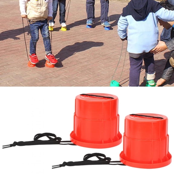 Tebru 1 Pair of Children Stilts Shoes Interactive Walking Toy for Balance Coordination Training,Kid Toy,Walking Toy