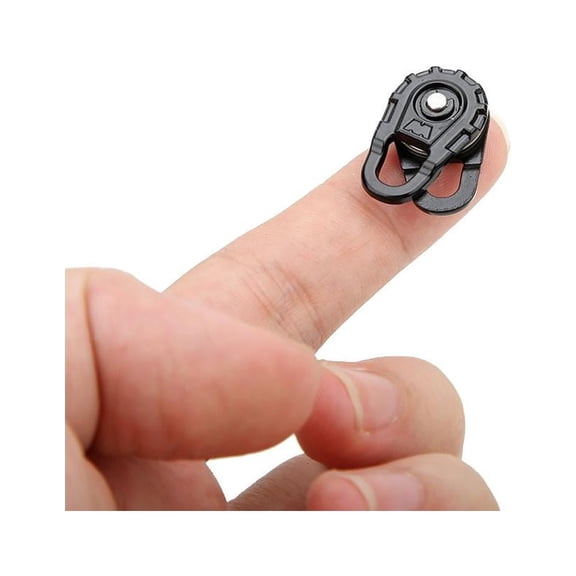 1 pcs Black Metal Racing Heavy Duty Winch Snatch Block for 1:10 RC Car Parts,Winch Snatch, RC Car Winch Snatch Block