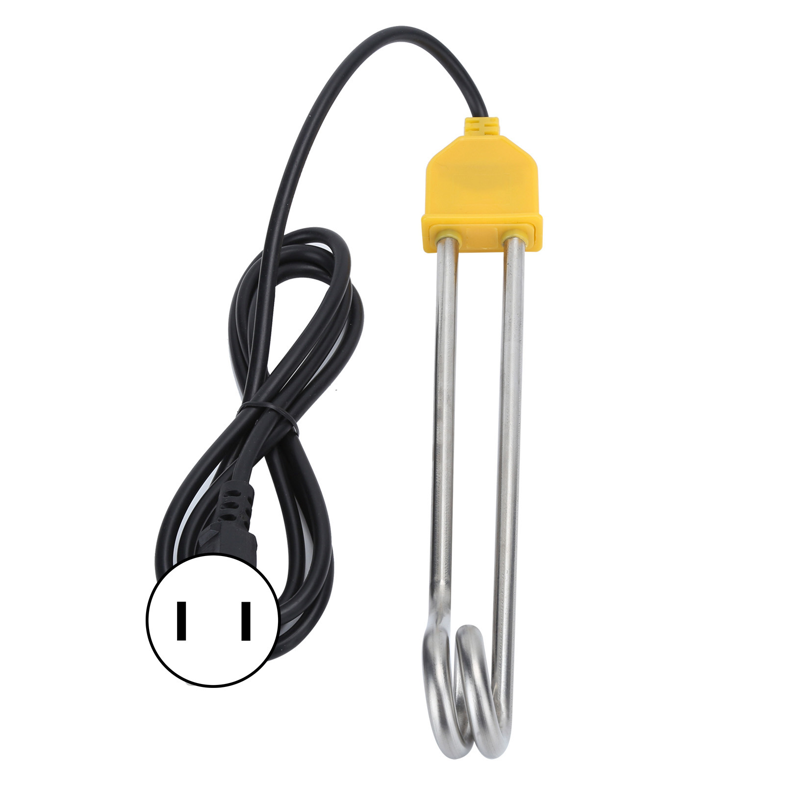 Tebru 1000W Portable Stainless Steel Immersion Water Heater for Heating