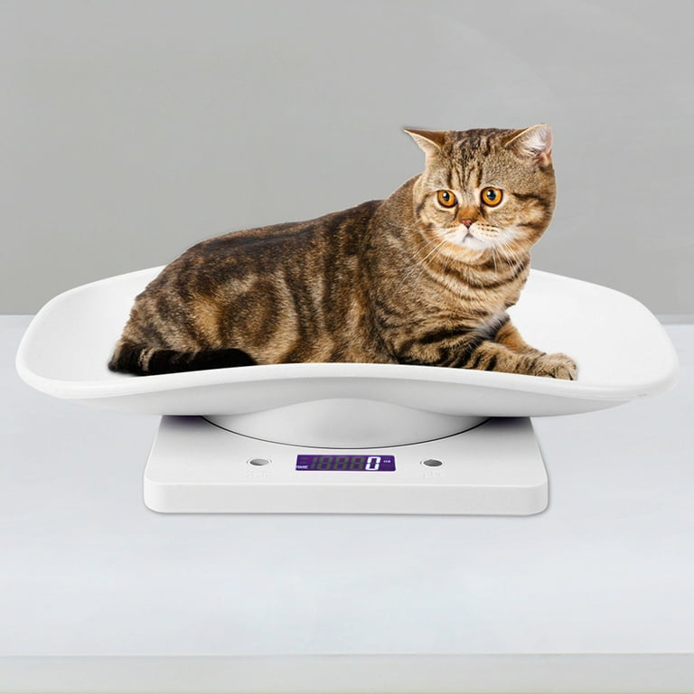 Tebru 10kg/1g Digital Small Pet Weight Scale for Cats Dogs Measure
