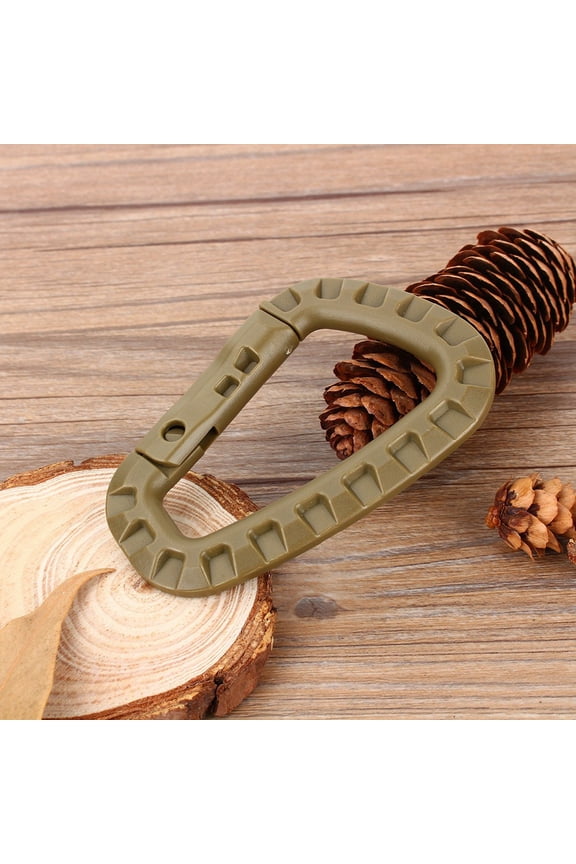 1Pc Carabiner Outdoor Camping Climbing Carabiner High Spring Strength Plastic Buckle For Hangers Molle Bag Backpack Keychain
