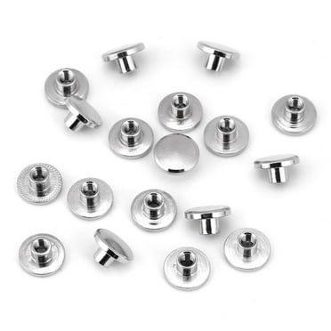 5x Pure Brass Rivet Screws, DIY Flat Belt Screw Leather Craft Chicago ...