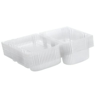 1oz 2oz 4oz Clear Plastic Containers Tubs with Attached Lids Food Safe  Takeaway