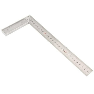 Tebru Protractor Angle Ruler Stainless Steel 90 Degree Right Angle