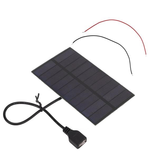 Tebru 5V 0.3A Mini Monocrystalline Silicon Solar Panels Cells 5.4 x 3.2in for DIY Solar Cells Projects Toys