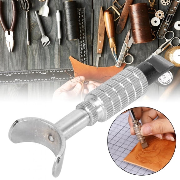 Tebru Ball Bearing Swivel Knife Tungsten Steel Adjustable DIY Hand-Made Leather Carving Tool,Leather Carving Knife