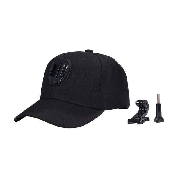 Tebru Baseball Hat with J-hook Buckle Mount & Screw for Action Cameras, Camera Baseball Hat,Action Camera Mount
