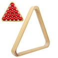 thumbnail image 1 of Tebru Billiards Ball Rack,Wooden Professional Billiards Triangular Rhombus Frame Snooker Balls Rack Sports Supplies, 1 of 6
