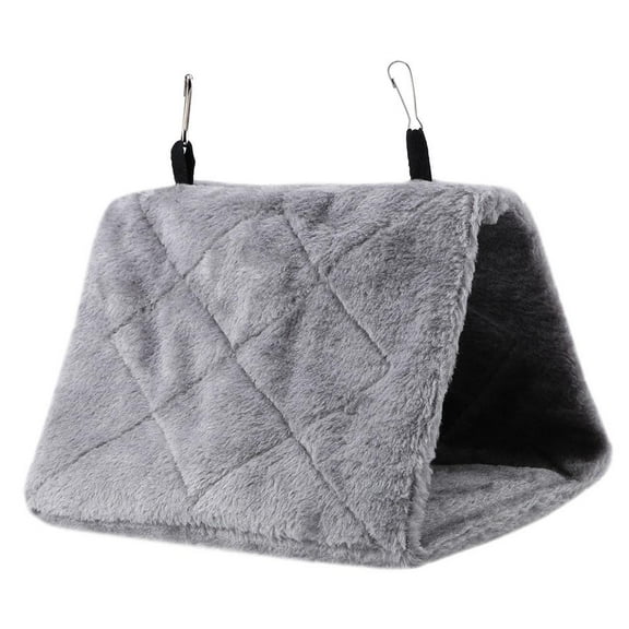 Tebru Bird Plush Hanging Cage, Soft Plush Hammock Hanging Cage Tent For Birds Parrot Winter Warm Bed Pet Toy, Bird Hammock