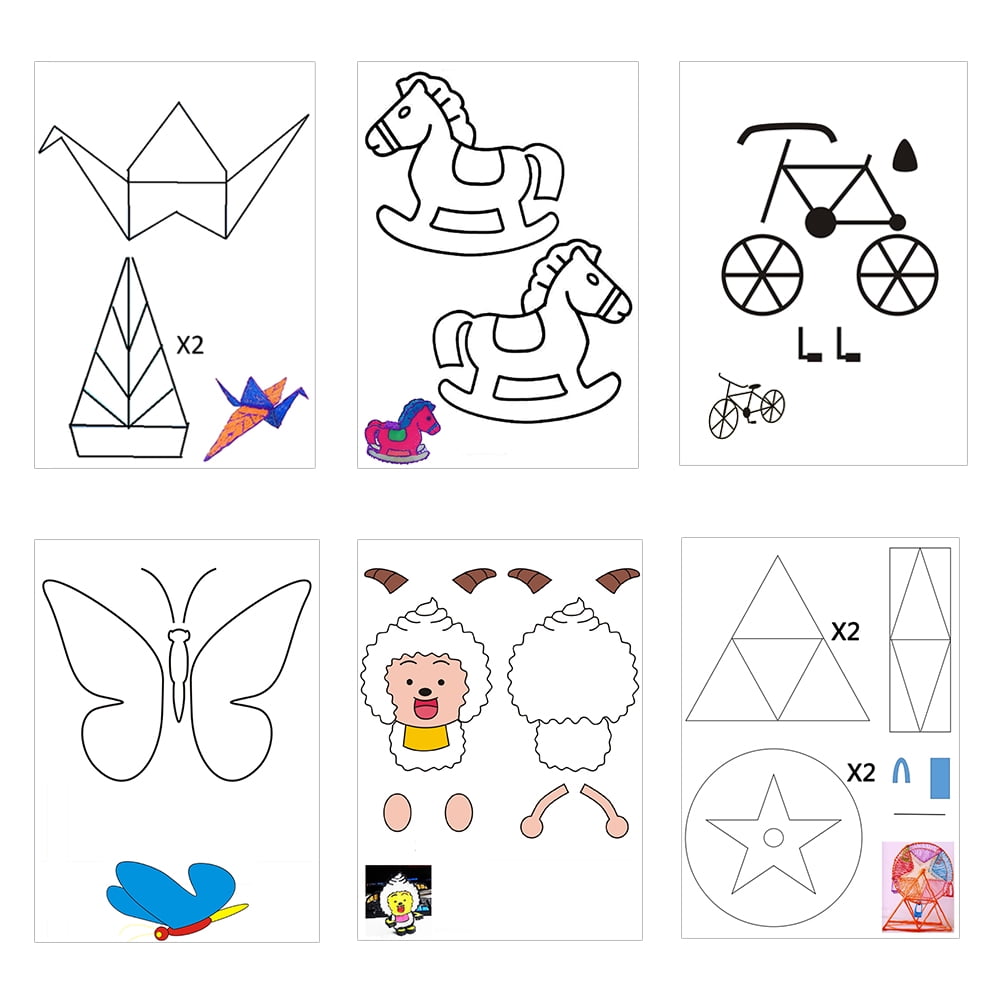 tebru-diy-template-paper-for-3d-printer-pen-20pcs-finland-ubuy for 3d Pen Templates Free Printable Tebru DIY Template Paper for 3D Printer Pen - 20pcs, Finland | Ubuy for 3d Pen Templates Free Printable