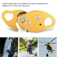thumbnail image 1 of Tebru Descender, Climbing Descender Gear,Self-braking Stop Descender for 11-12.5mm Rope Clamp Grab Rescue Rappel Climbing Gear, 1 of 8