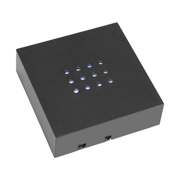 Tebru Display Stand, 12LED White Light Display Stand Base Holder for Crystal / Glass Art, LED Light Stand Base