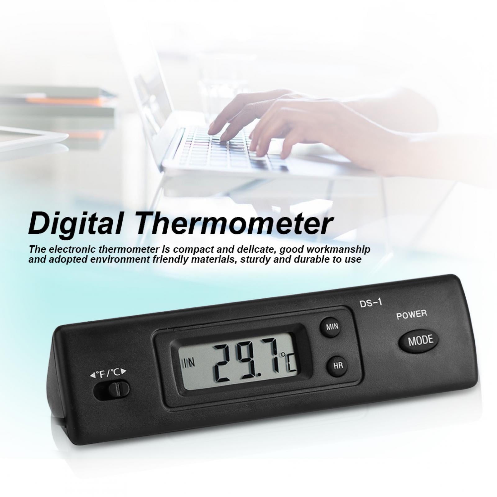 Tebru Electronic LCD Digital Temperature Meter Thermometer Probe Sensor Wired for Refrigerator,Temperature Meter, Digital Thermometer