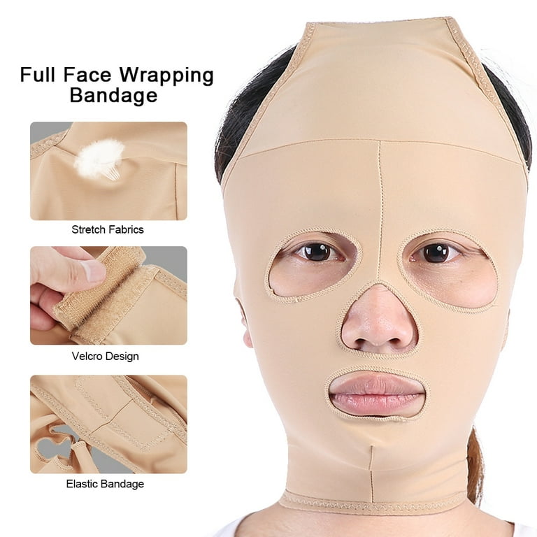 Tebru Face Massage Bandage, V Face Facial Lifting Mask Thin Face