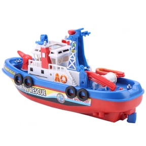 Tebru Fireboat Toy,Children Kids Fireboat Toy Water Spraying Ship Model with Sound & Flash Light , Ship Model Toy
