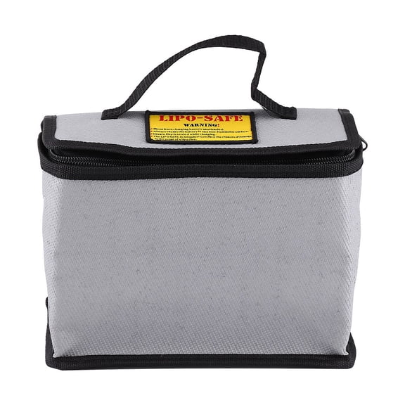 Tebru Fireproof LiPo Battery Safety Storage Protect Bag Safe Guard Pouch Charging Sack Protector, Lipo Battery Safe Bag, Fire Resistant Battery Bag